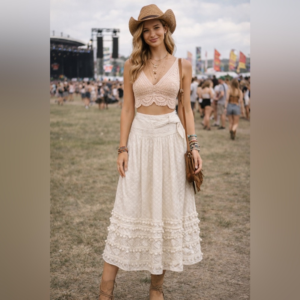 Beautiful Place Nationale skirt size Small (1) Doen vibes and quality